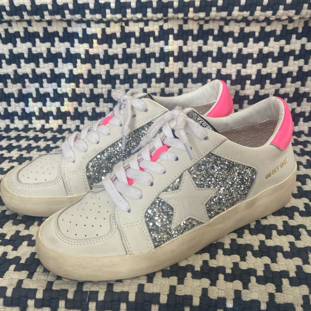 Vintage Havana Positivity 4 Glitter Sneakers Size 6